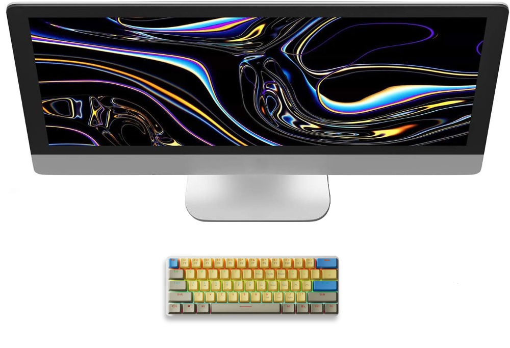 USB Wired Gaming Mechanical Keyboard Backlit Red Switches - KeysCaps