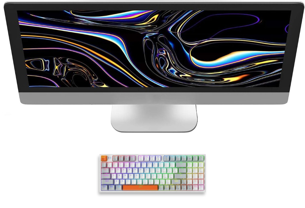Wireless Gaming Mechanical Keyboard Hot Swap Tri-mode RGB Backlit - KeysCaps