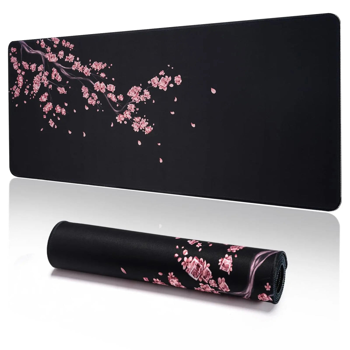 Gaming Mouse Pad, Mouse Pad with Stitched Edges and Non-Slip Rubber Base, Extended Mouse Pad - Keys Caps