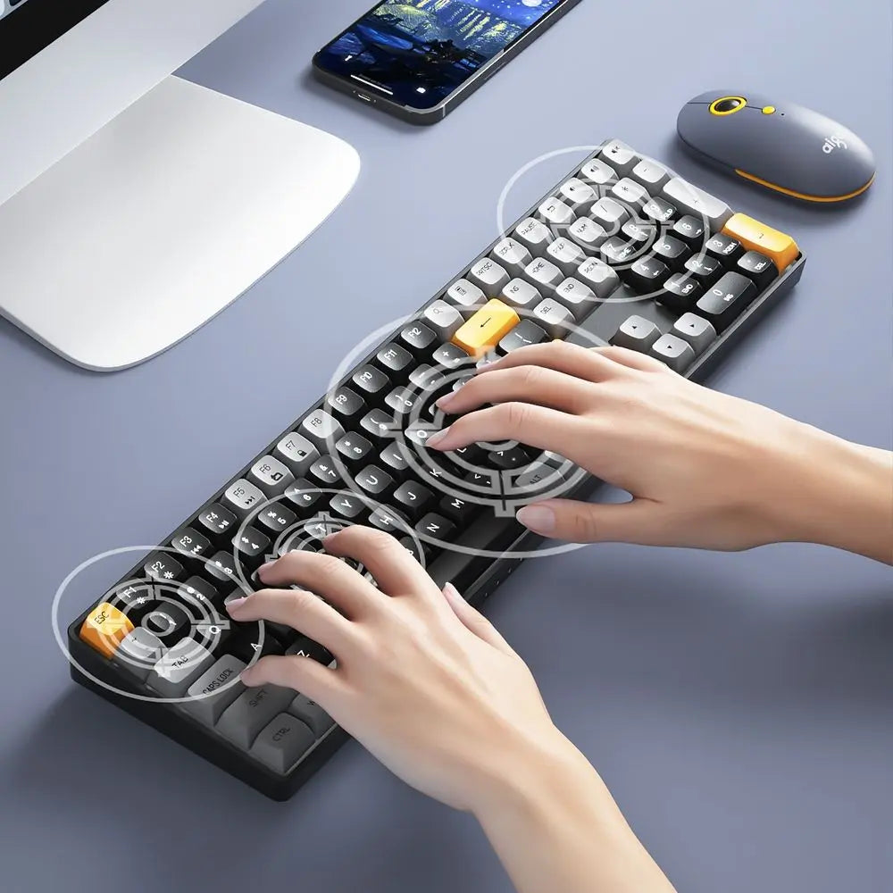 Wireless Mechanical Hot Swap Rechargeable Keyboard