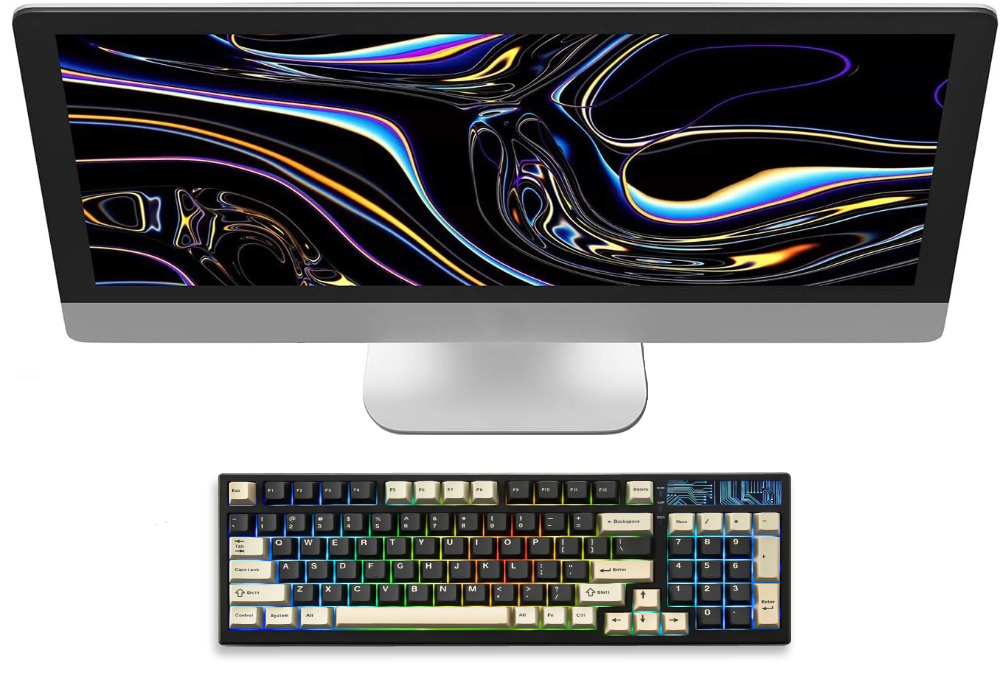 Mechanical Keyboard 99 Key Hot Swappable BT5.0/2.4G/USB-C - KeysCaps