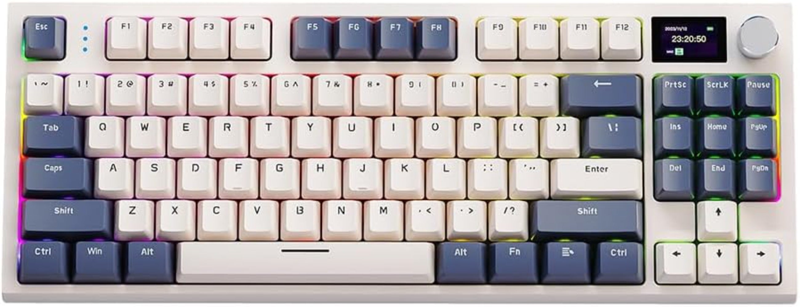 Wireless Hot-Swappable Mechanical Keyboard 2.4g With Display Screen - KeysCaps