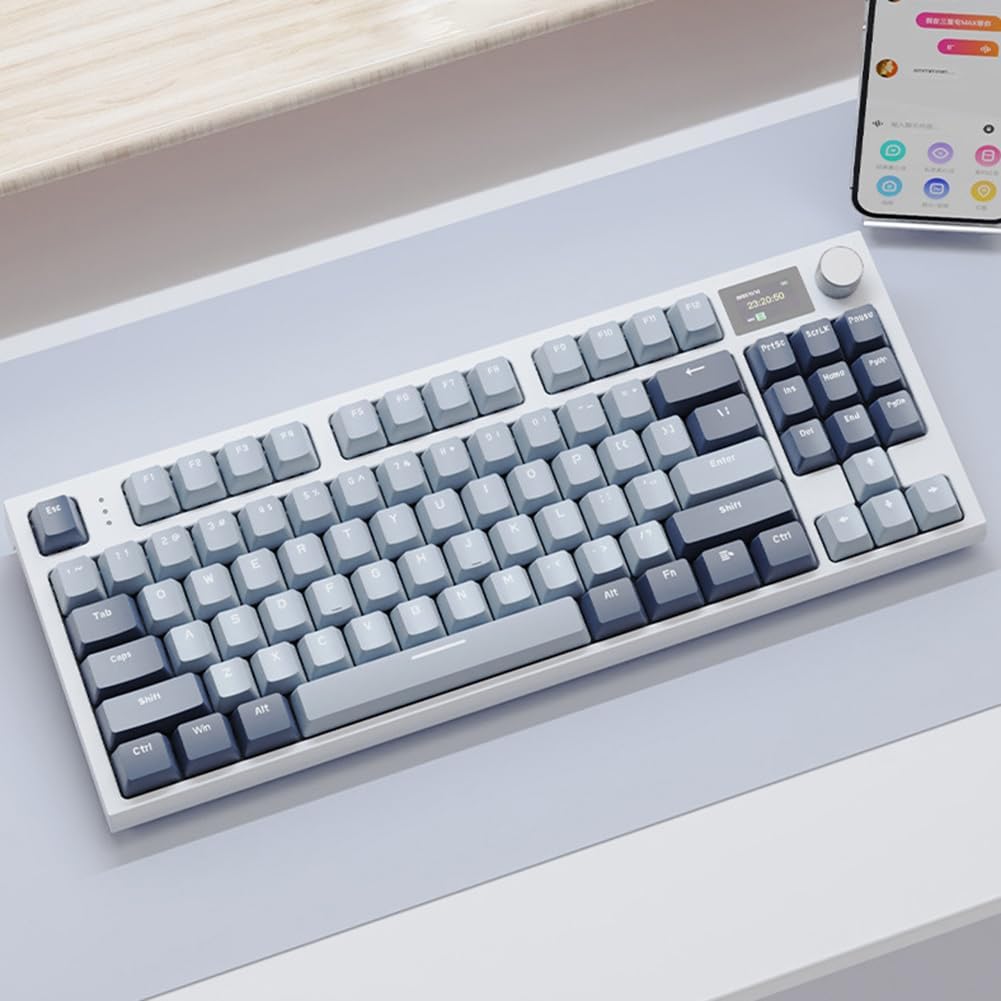 Wireless Hot-Swappable Mechanical Keyboard 2.4g With Display Screen - KeysCaps