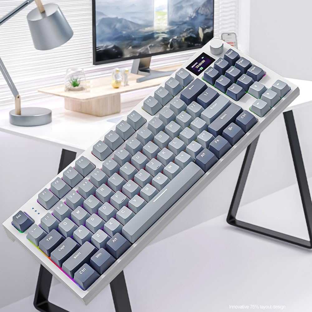 Wireless Hot-Swappable Mechanical Keyboard 2.4g With Display Screen