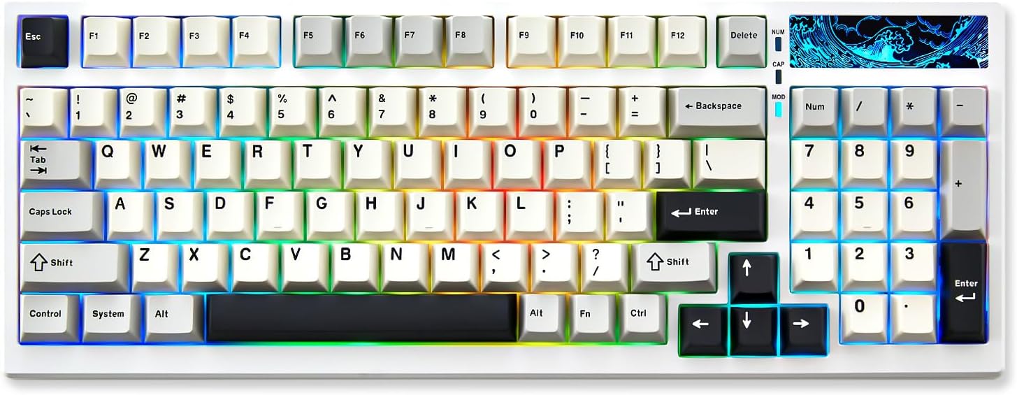 Mechanical Keyboard 99 Key Hot Swappable BT5.0/2.4G/USB-C - KeysCaps