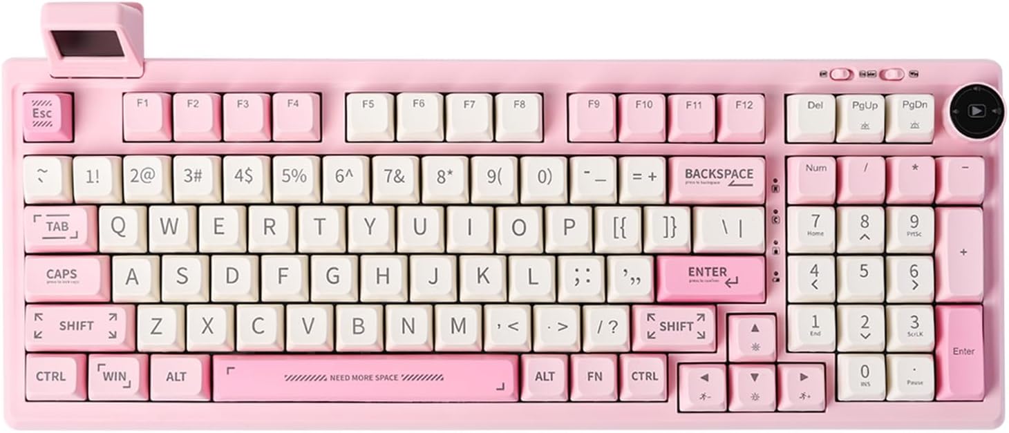 2.4G/USB-C Mechanical Keyboard with Customizable Display Screen - KeysCaps