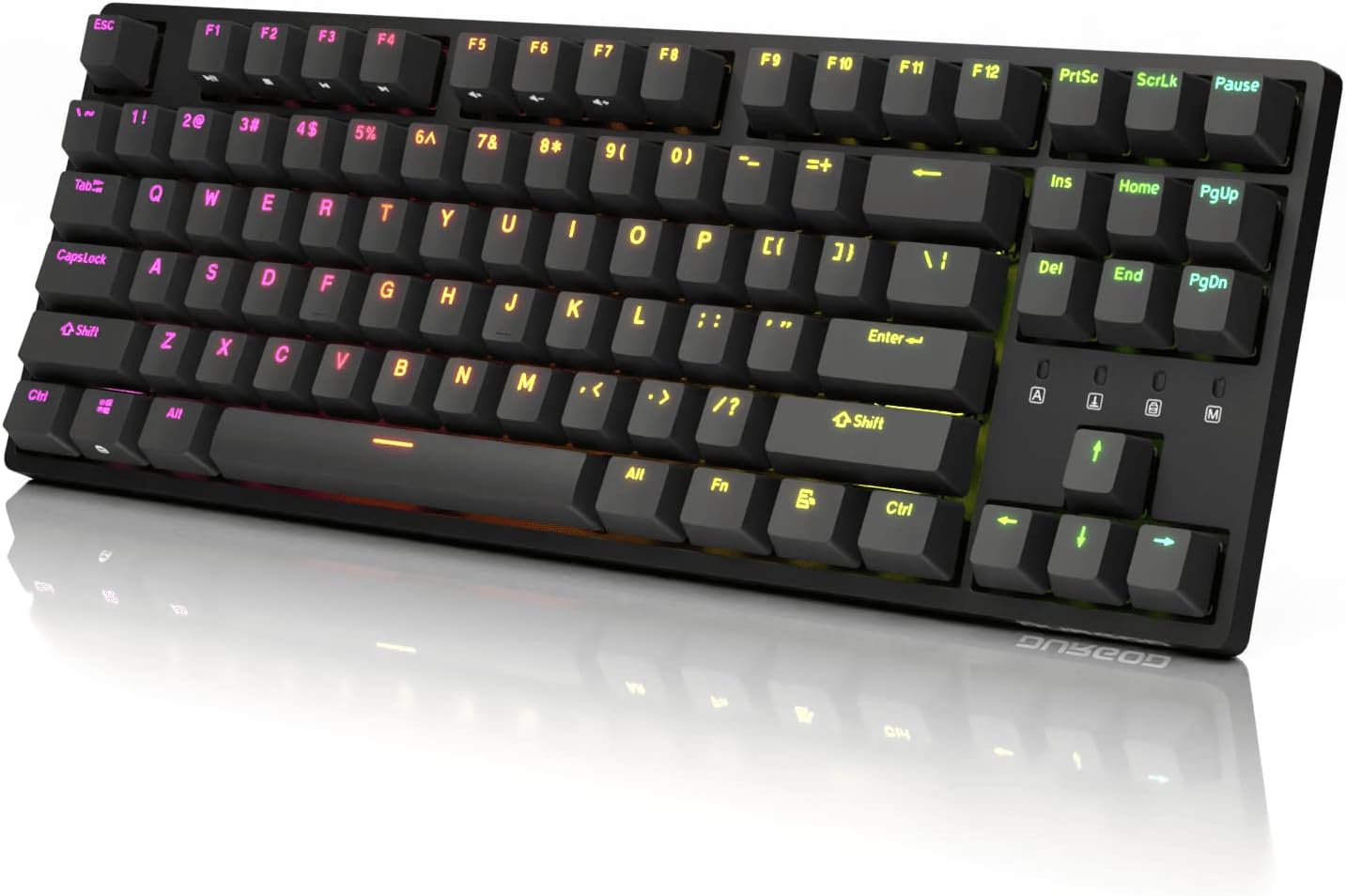 Wired Mechanical Gaming Keyboard - 87 Key - Double Shot PBT - KeysCaps