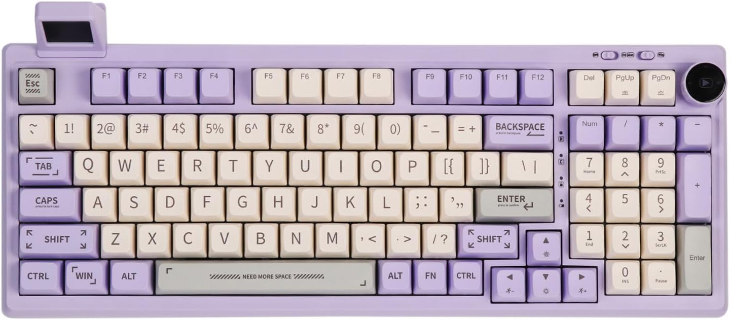 2.4G/USB-C Mechanical Keyboard with Customizable Display Screen - KeysCaps