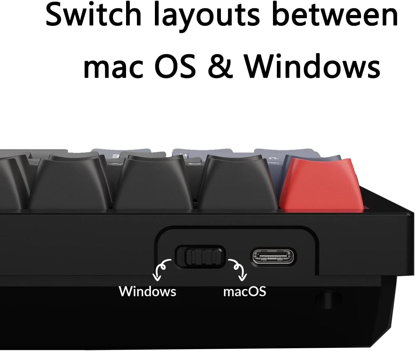 TKL 80% Layout Custom Wired Mechanical Keyboard - KeysCaps