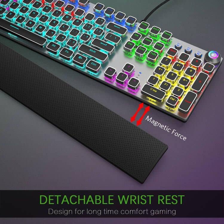 Mechanical Backlit Gaming Keyboard Wired 104 keys - KeysCaps