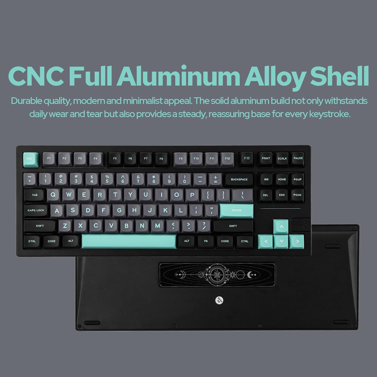 Gaming Wireless Mechanical Keyboard Aluminum Alloy Hot-Swappable Gasket-Mounted - KeysCaps