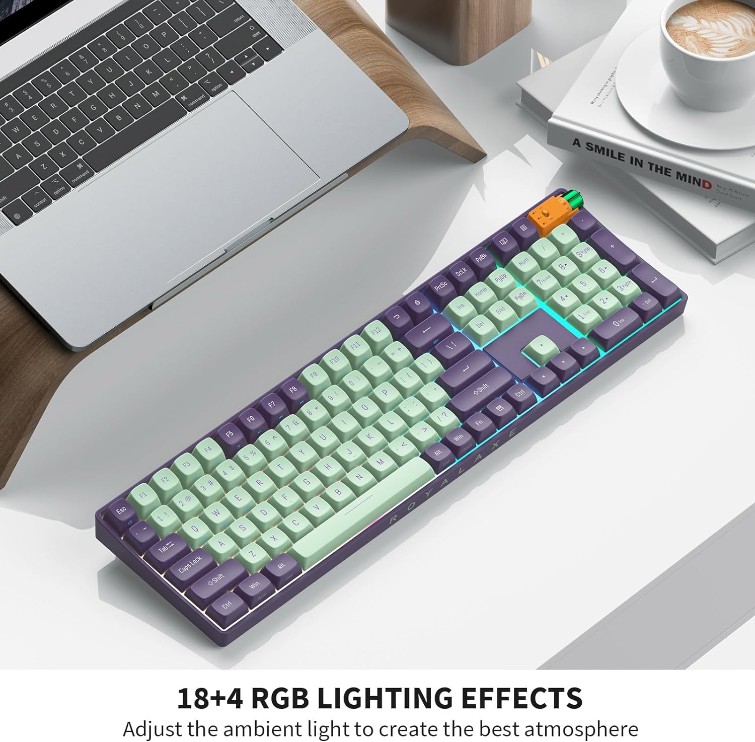 Wireless Mechanical Keyboard Hot Swappable Wireless RGB, PBT Keycaps