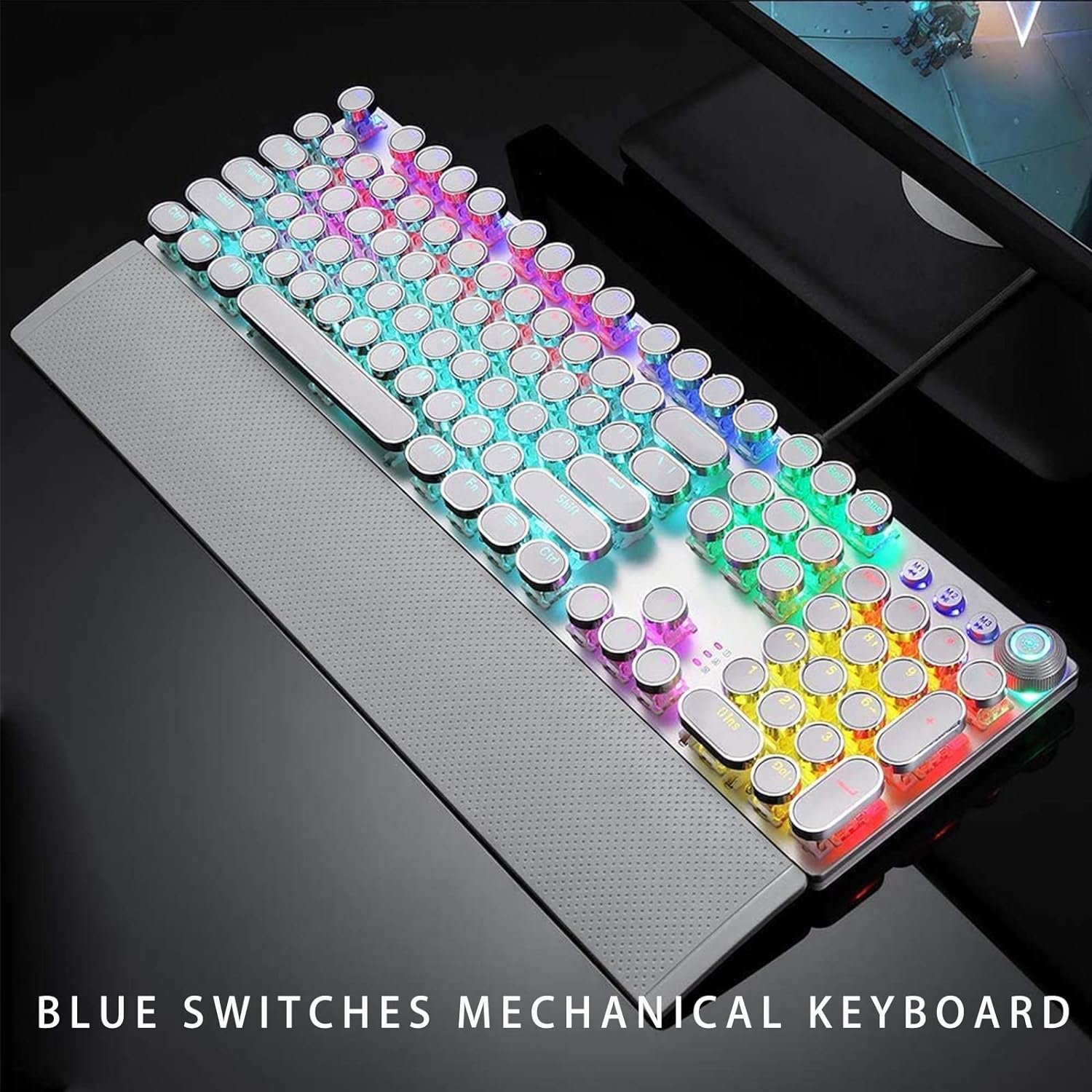 Mechanical Backlit Gaming Keyboard Wired 104 keys - KeysCaps