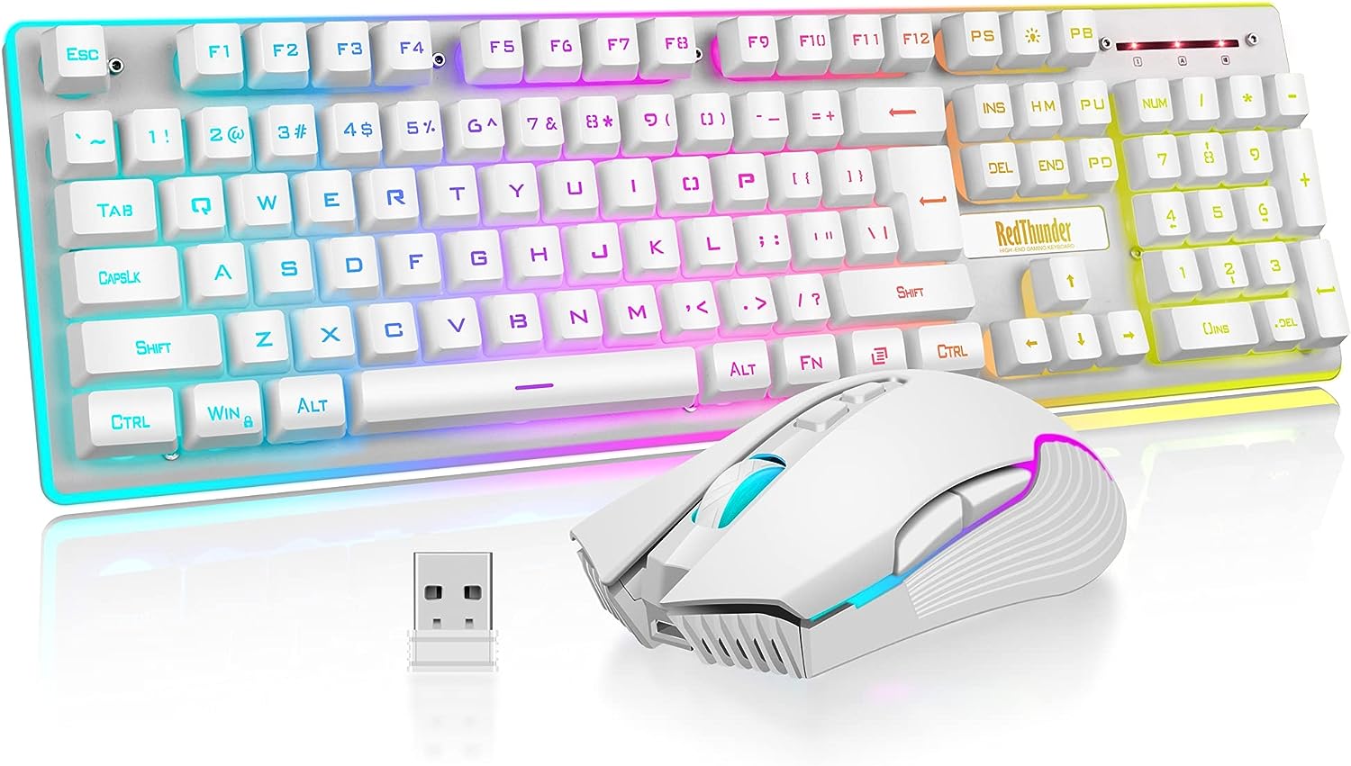 Wireless Gaming Rechargeable Keyboard & Mouse Combo