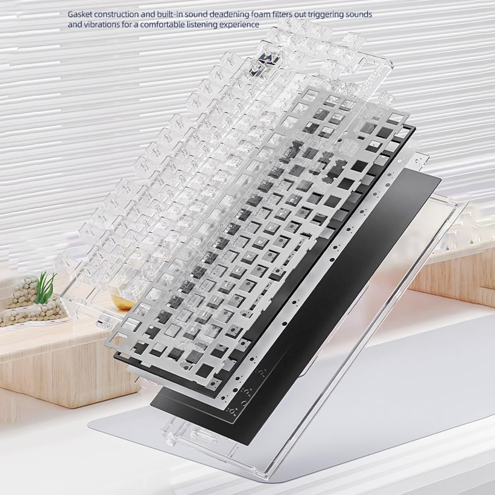 Wireless Hot-Swappable Mechanical Keyboard 2.4g With Display Screen