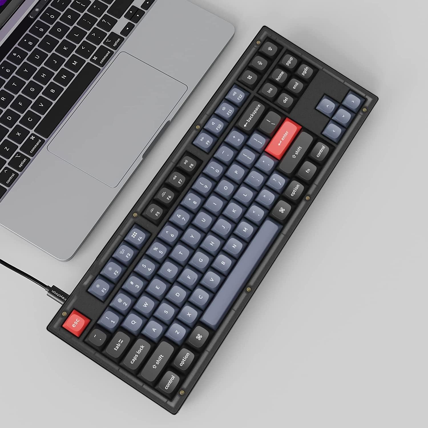 TKL 80% Layout Custom Wired Mechanical Keyboard - KeysCaps
