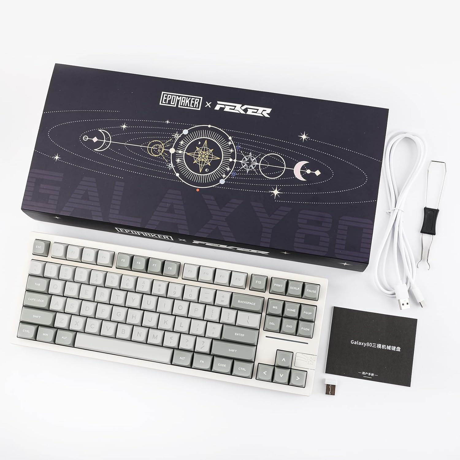 Gaming Wireless Mechanical Keyboard Aluminum Alloy Hot-Swappable Gasket-Mounted - KeysCaps