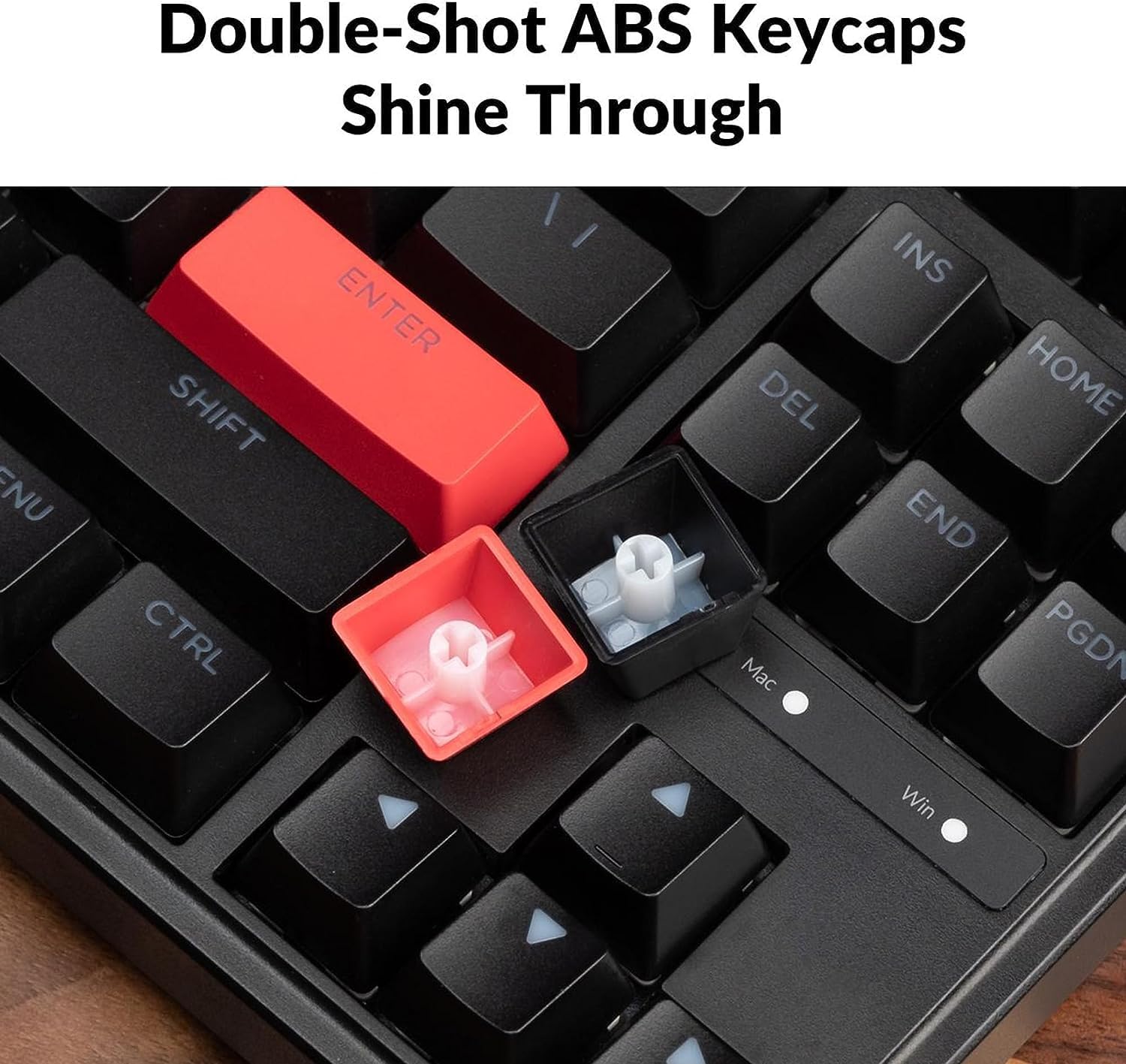 Custom Gaming Keyboard Programmable 87 Keys Compact TKL Layout - KeysCaps