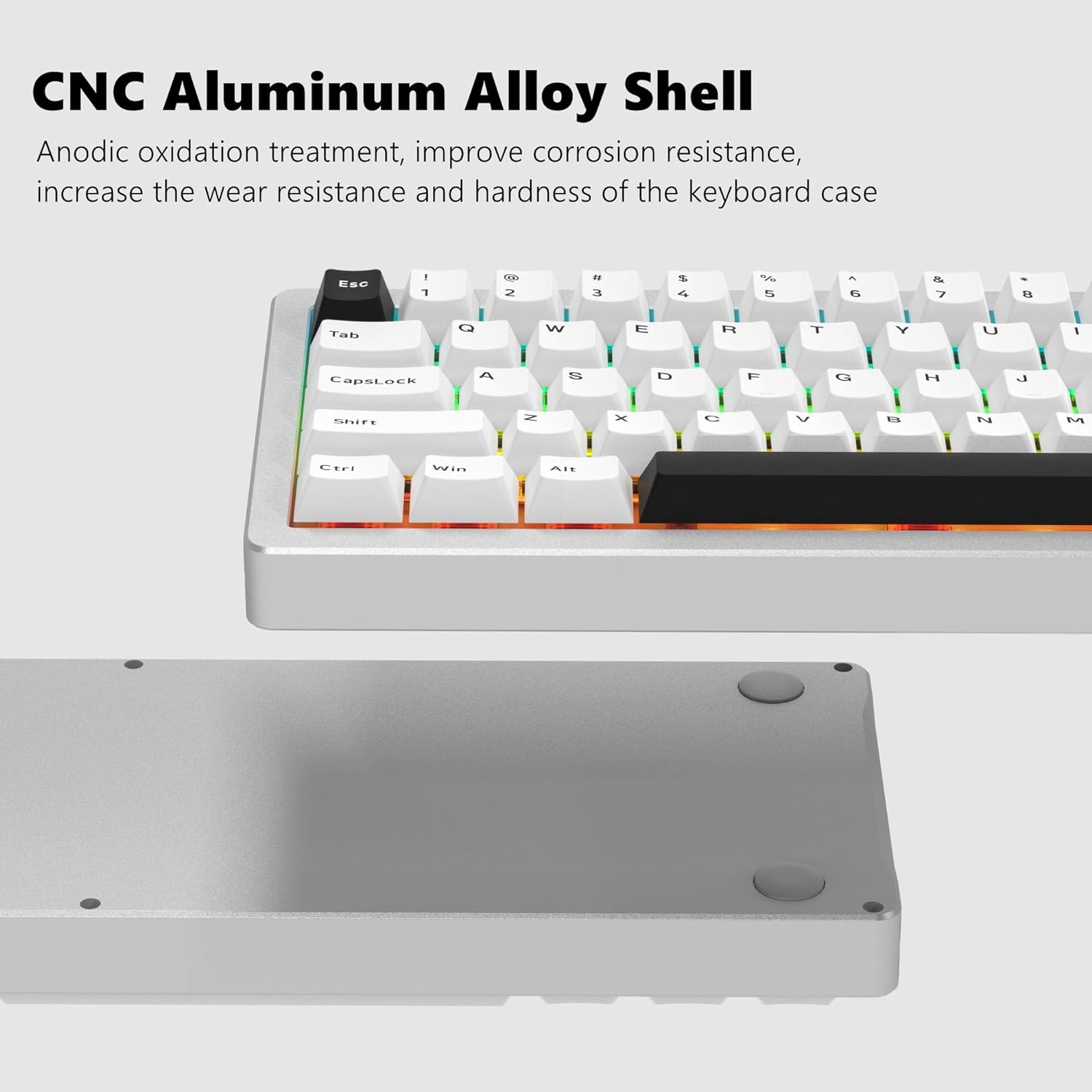 Gaming Mechanical Keyboard Wireless Hot-Swappable Aluminum Creamy Bluetooth/2.4G - KeysCaps