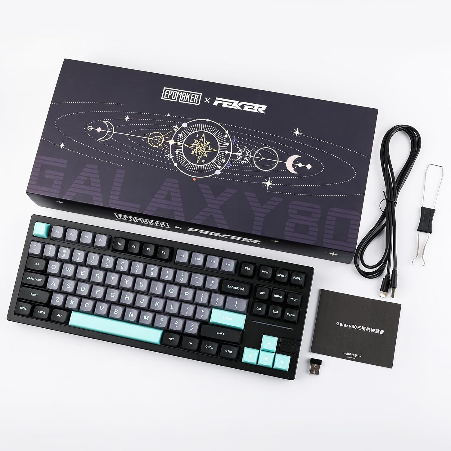 Gaming Wireless Mechanical Keyboard Aluminum Alloy Hot-Swappable Gasket-Mounted - KeysCaps