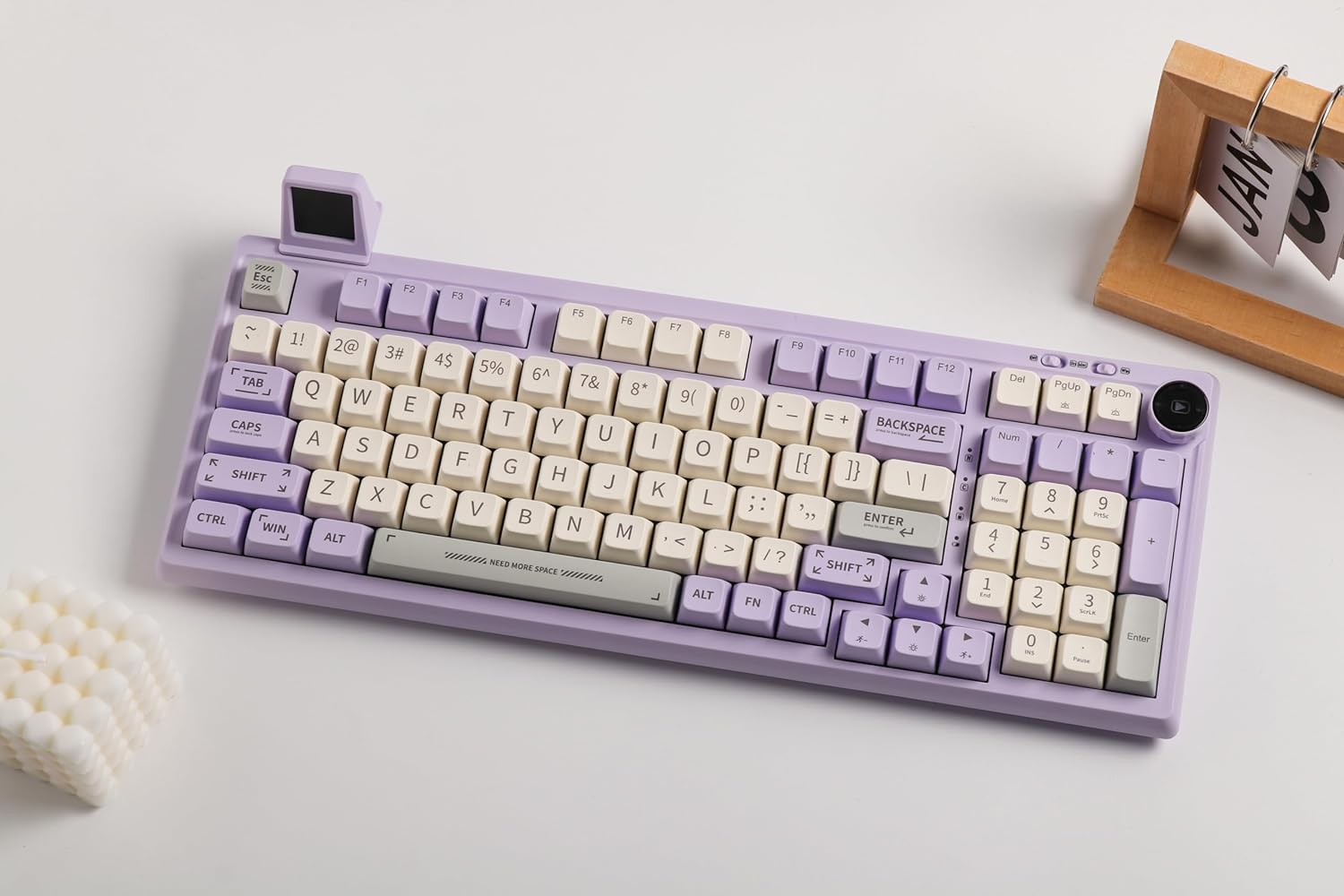 2.4G/USB-C Mechanical Keyboard with Customizable Display Screen - KeysCaps