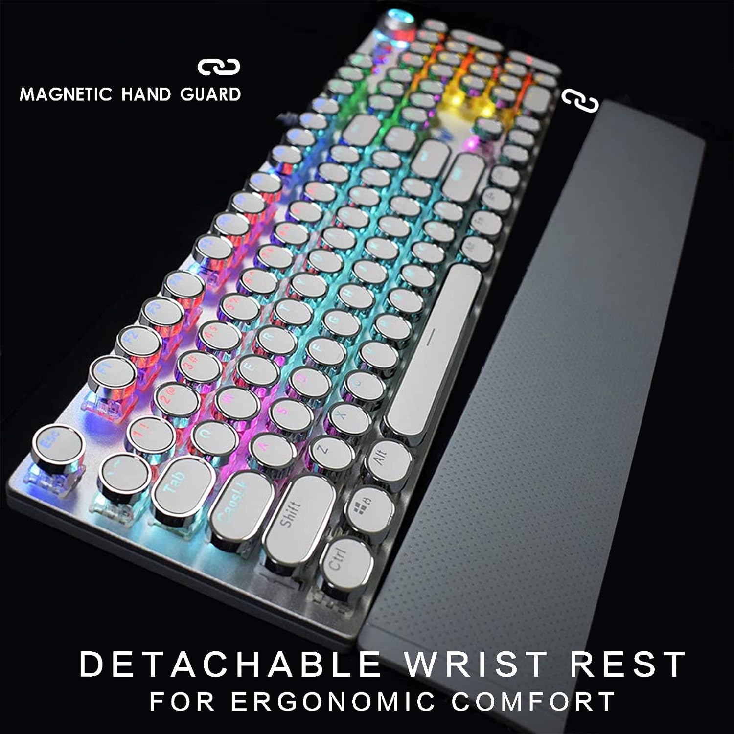 Mechanical Backlit Gaming Keyboard Wired 104 keys - KeysCaps