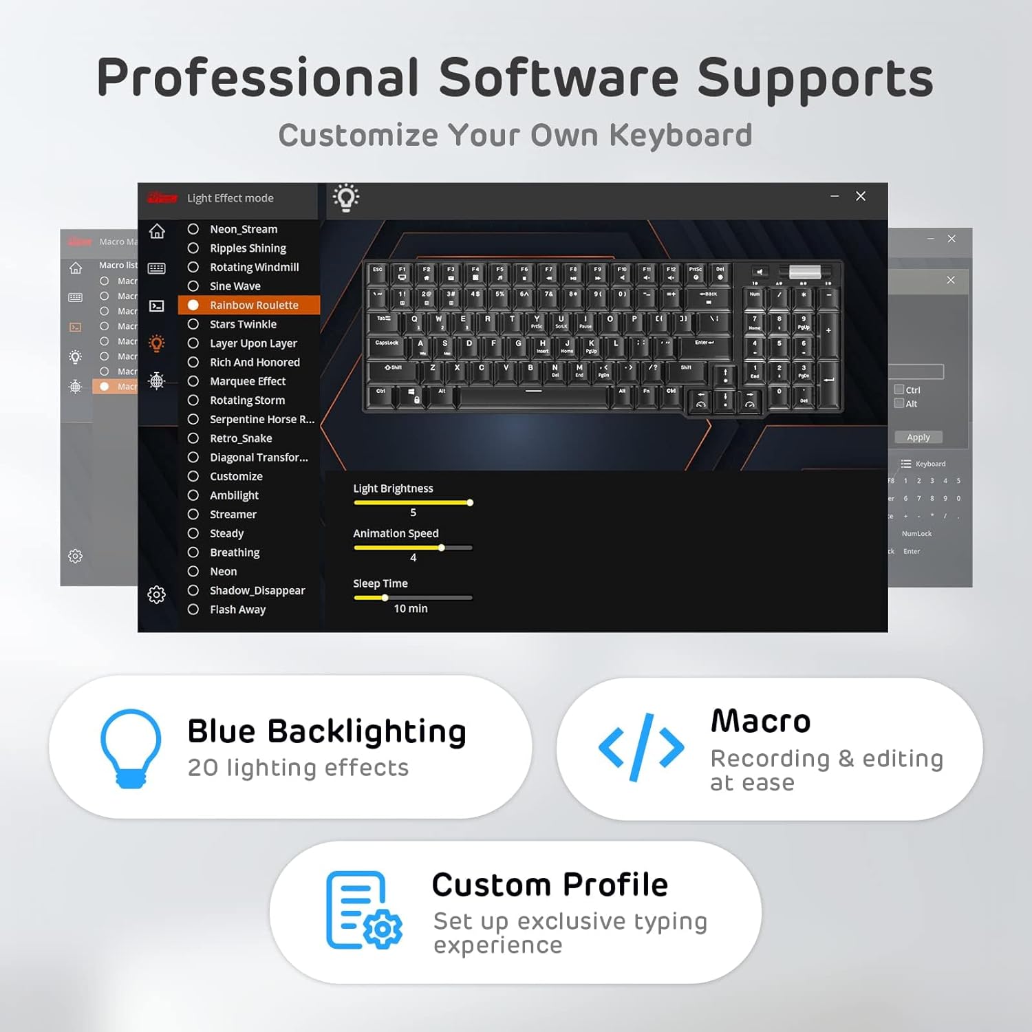 Wireless Triple Mode Hot Swappable Mechanical Gaming Keyboard w/Wrist Rest - KeysCaps