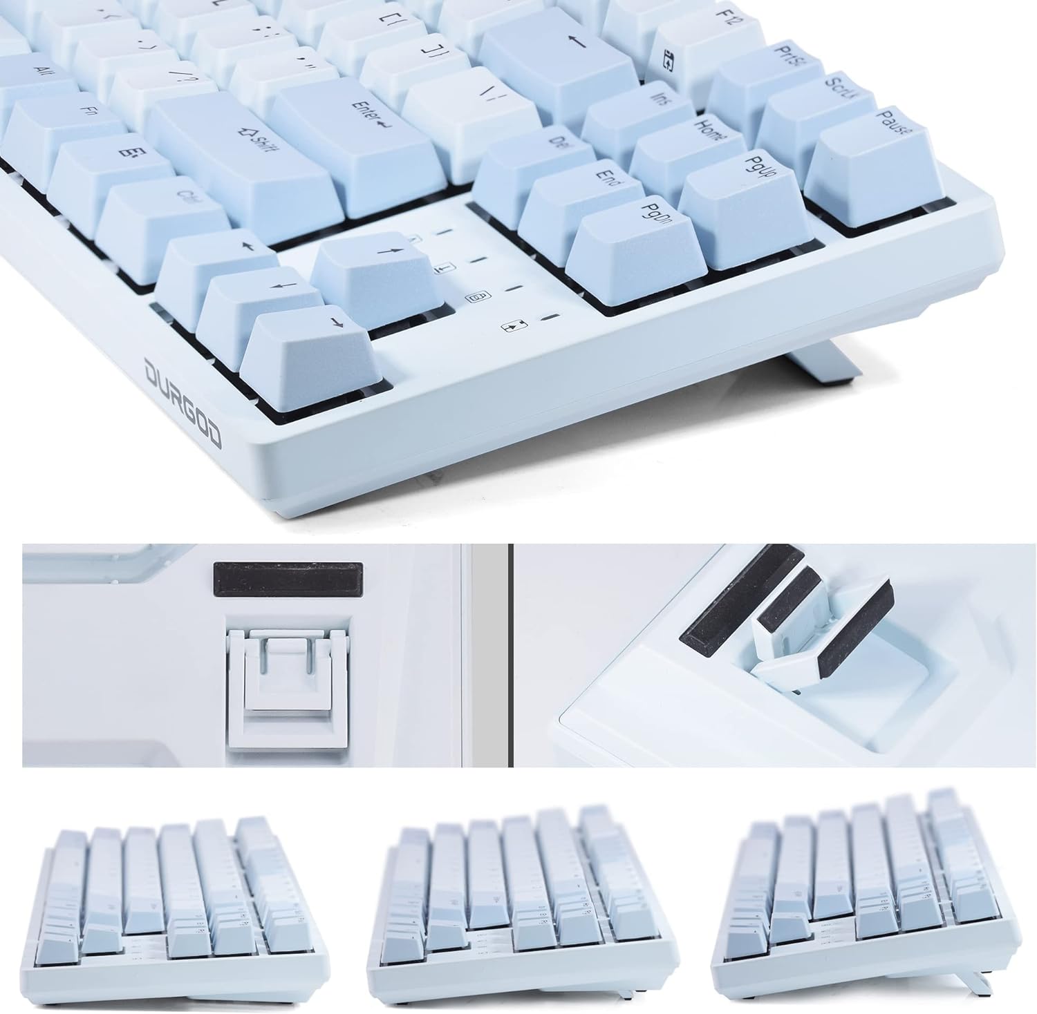 Wired Mechanical Gaming Keyboard - 87 Key - Double Shot PBT - KeysCaps