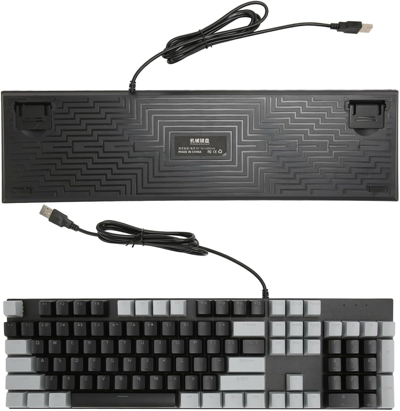 Linear Backlit Wired Mechanical Gaming Keyboard - KeysCaps