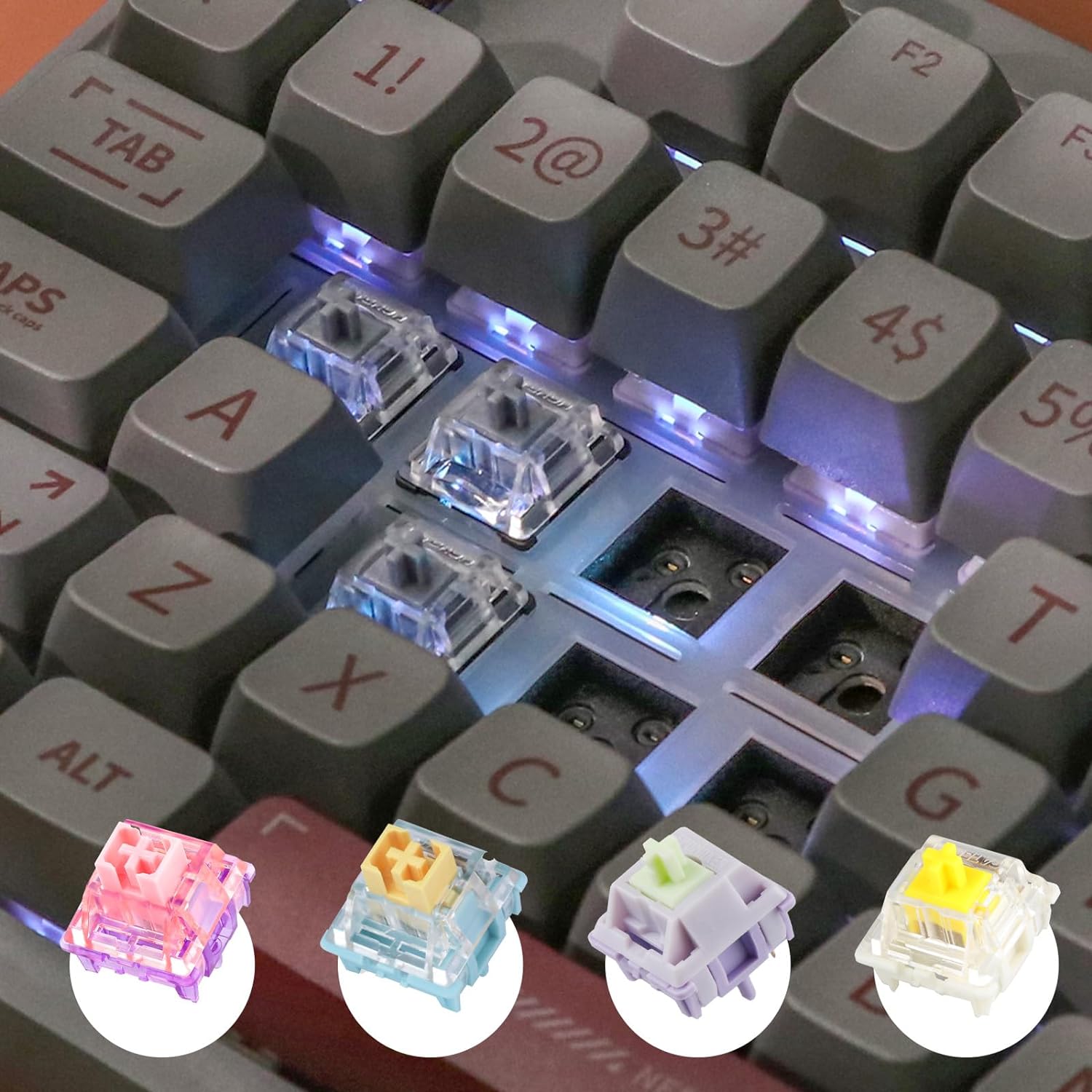 2.4G/USB-C Mechanical Keyboard with Customizable Display Screen - KeysCaps