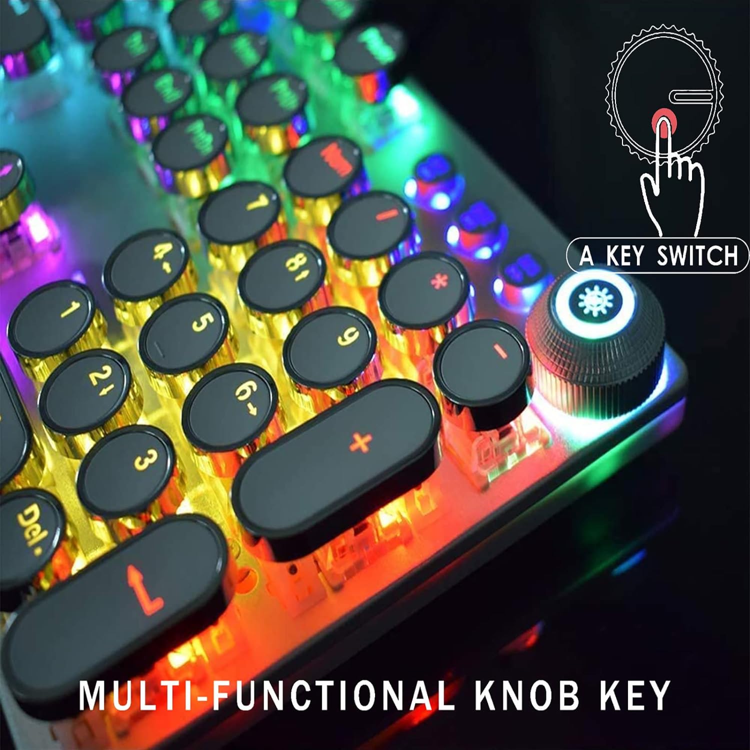 Mechanical Backlit Gaming Keyboard Wired 104 keys - KeysCaps