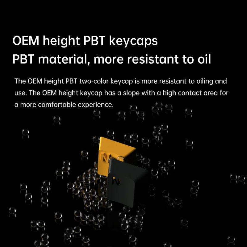 Wired Mechanical Keyboard RGB Backlight Hot-swap 87 PBT Keycaps