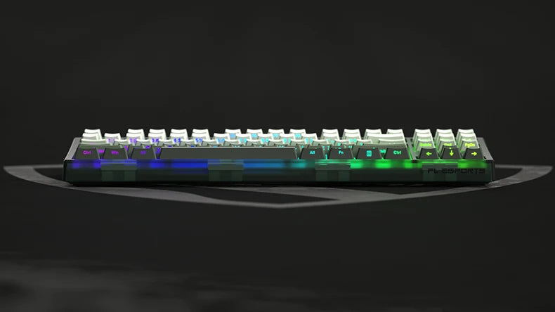 Wired Mechanical Keyboard RGB Backlight Hot-swap 87 PBT Keycaps - KeysCaps