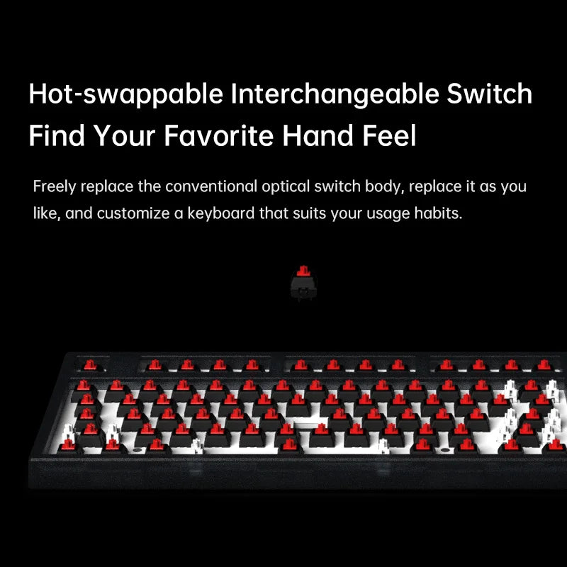 Wired Mechanical Keyboard RGB Backlight Hot-swap 87 PBT Keycaps - KeysCaps