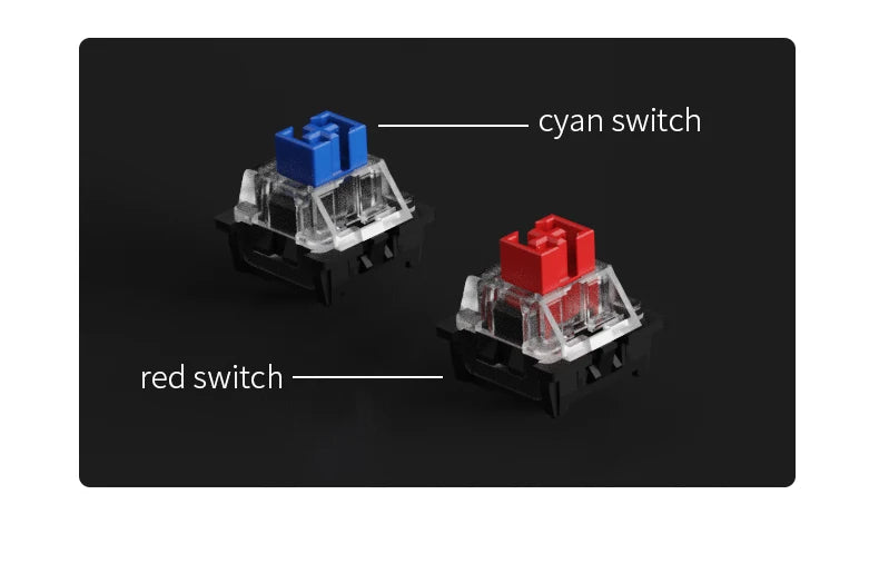 Wired Mechanical Keyboard RGB Backlight Hot-swap 87 PBT Keycaps - KeysCaps