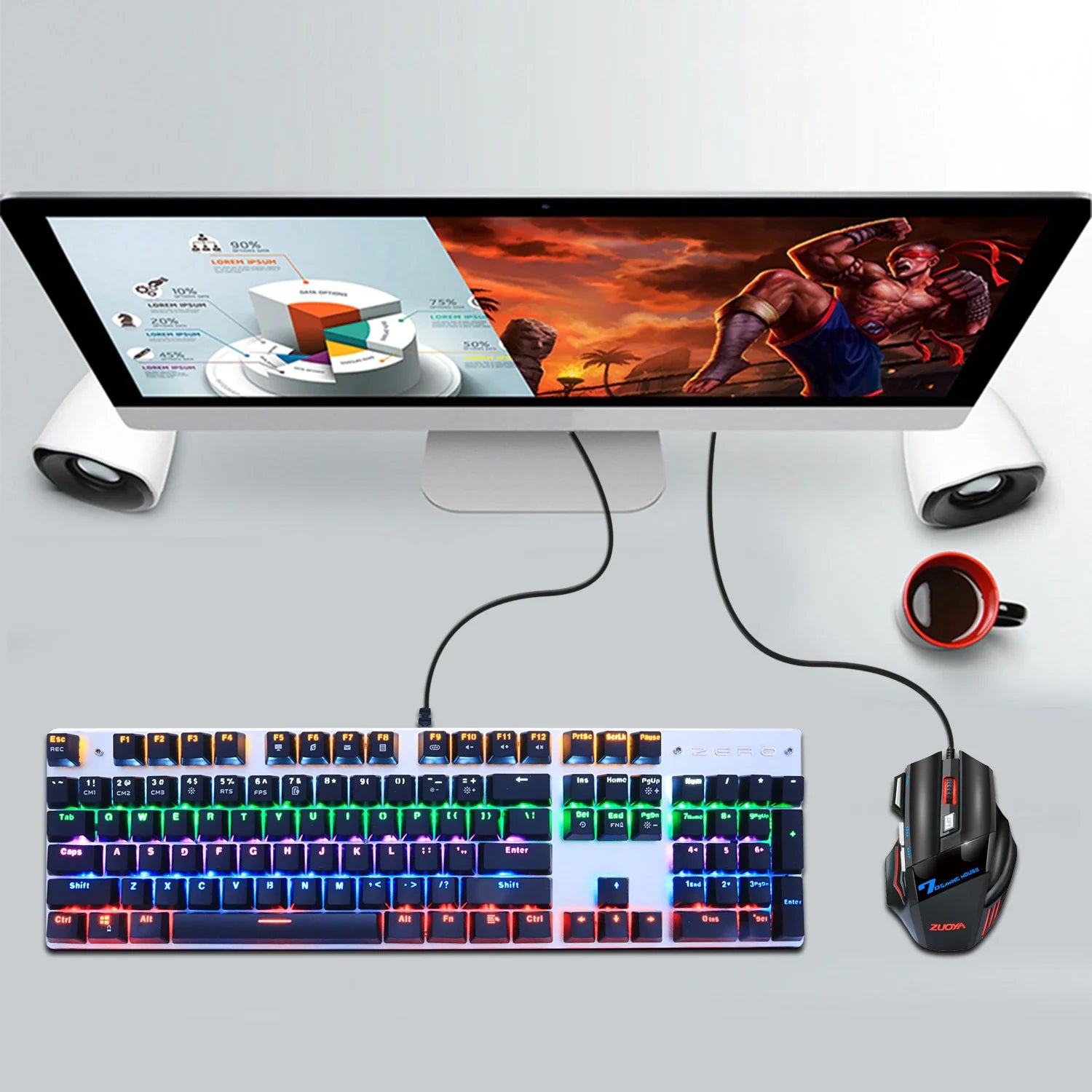 Gaming RGB Mechanical Keyboard - KeysCaps