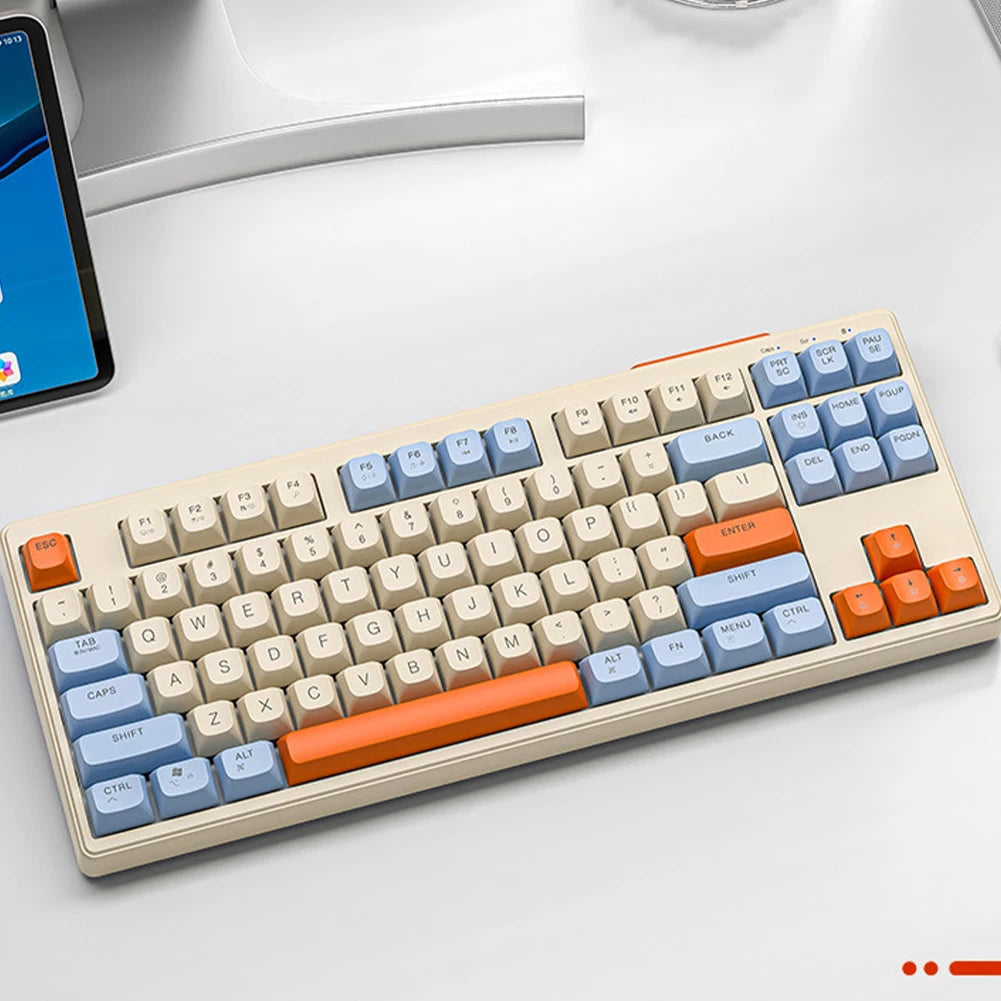 Wireless Mechanical Keyboard 2.4G Bluetooth Hot-Swappable RGB Backlit - KeysCaps