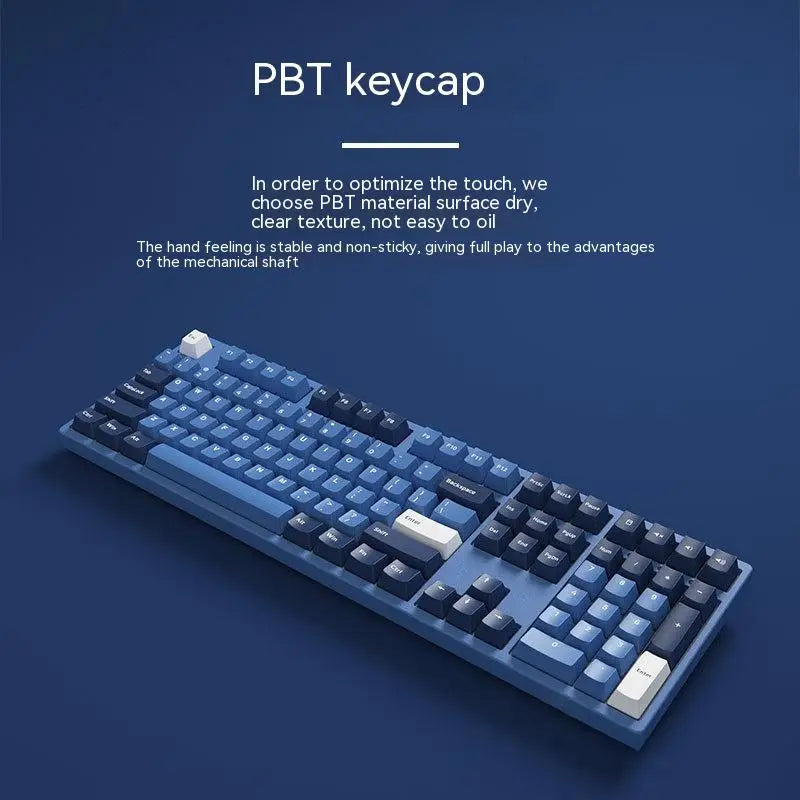 Mechanical Gaming Keyboard Wired 108 Keys Cherry Double-shot Keycaps - KeysCaps