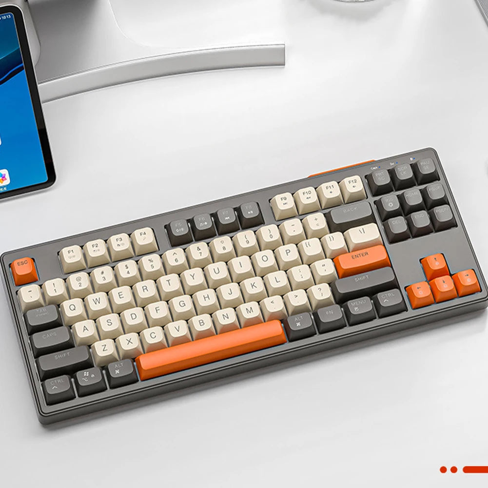 Wireless Mechanical Keyboard 2.4G Bluetooth Hot-Swappable RGB Backlit - KeysCaps