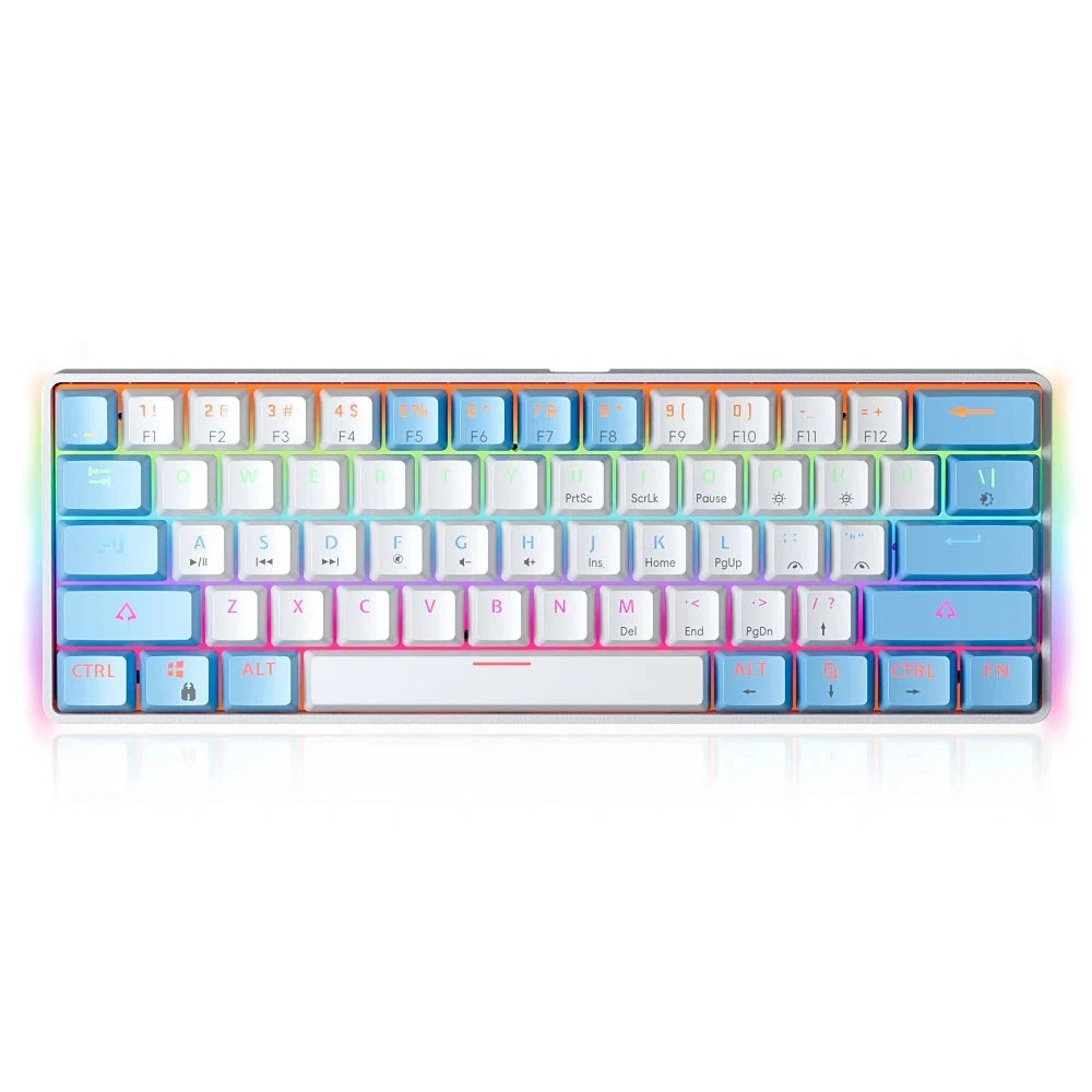 Gaming Mechanical Keyboard Detachable Cable RGB Backlit Hot Swappable - KeysCaps