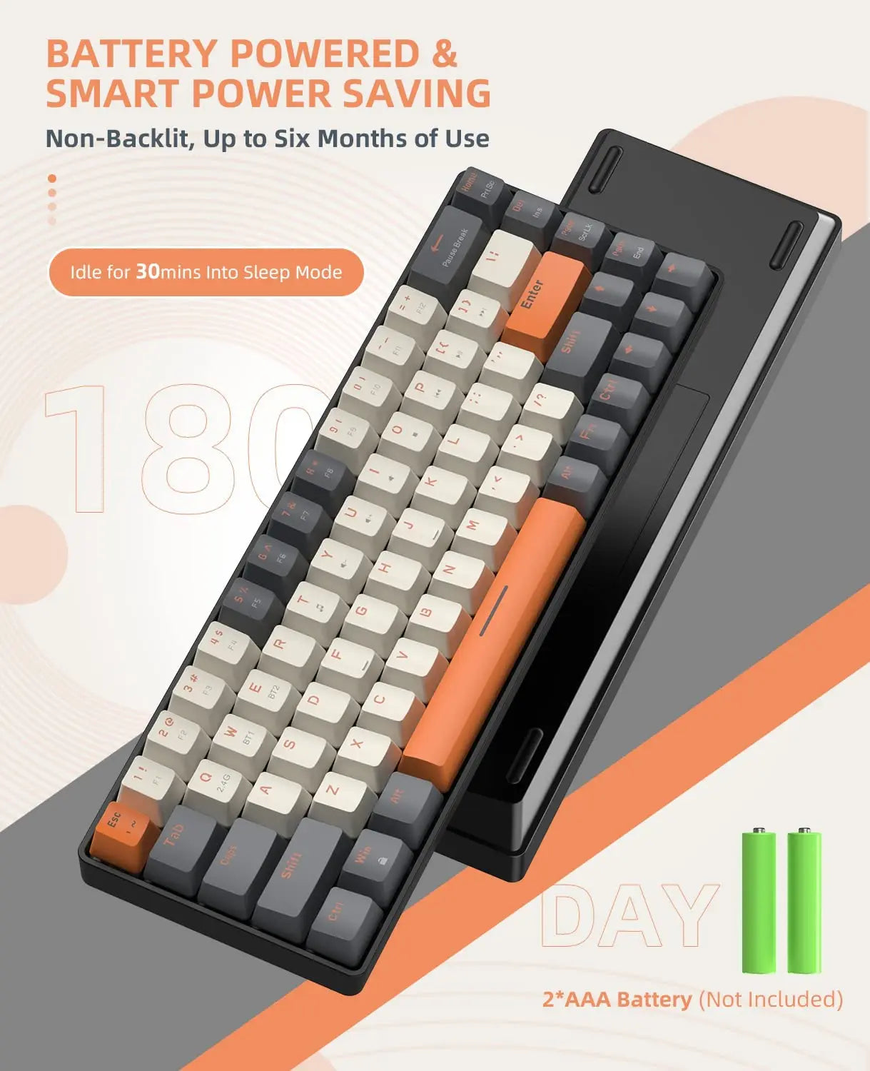 Wireless Mechanical Keyboard Bluetooth Dual Mode Hot-Swappable Mini - KeysCaps