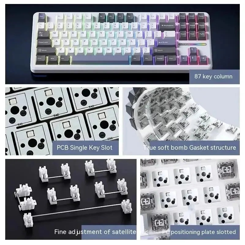 Pro Mechanical Gaming Keyboard Wireless Layer Silencing Tri-Mode - KeysCaps