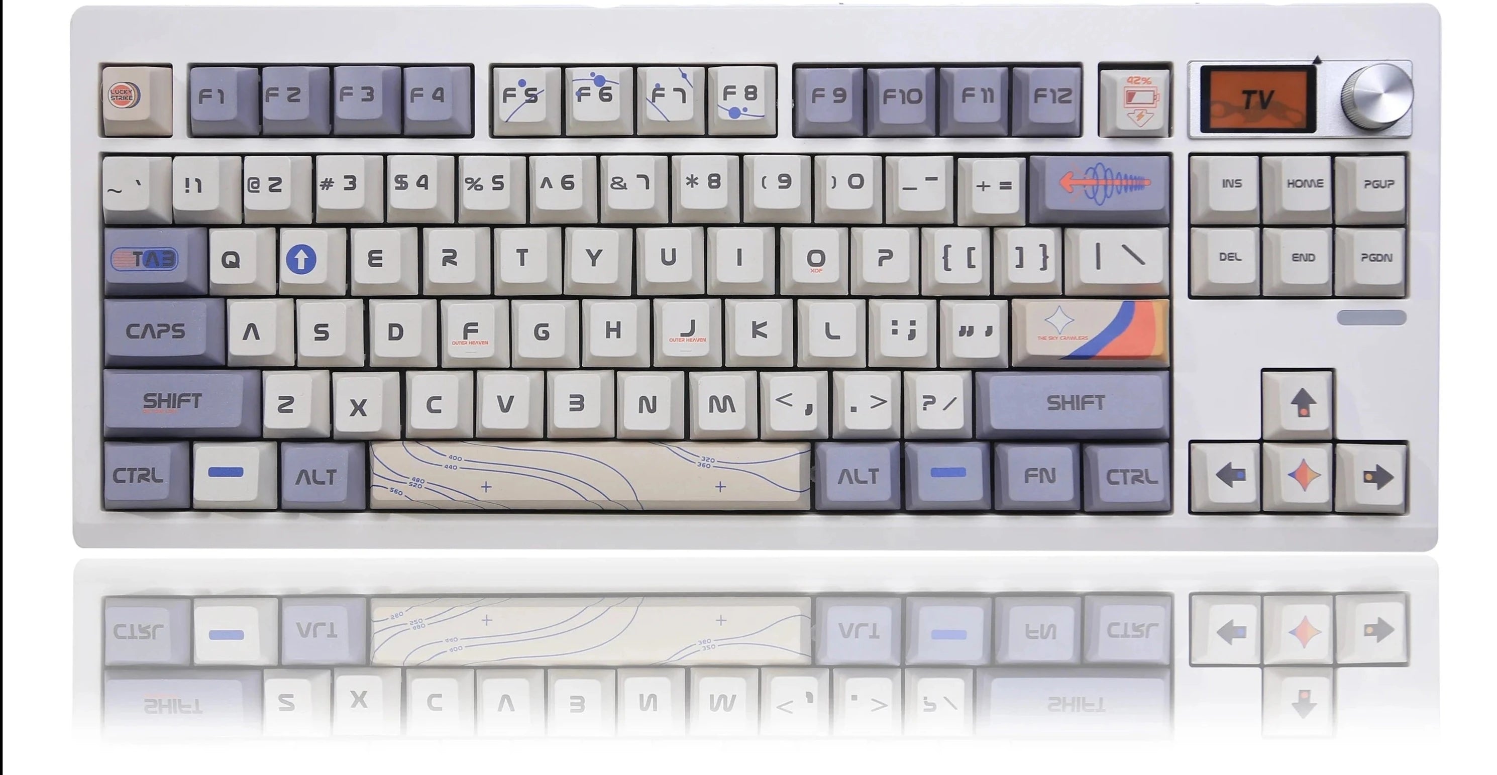 Hot-swappable Mechanical keyboard kit Wireless RGB Backlit Gasket Structure - KeysCaps