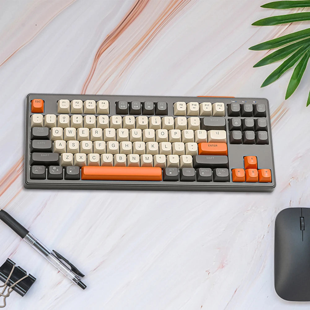 Wireless Mechanical Keyboard 2.4G Bluetooth Hot-Swappable RGB Backlit - KeysCaps