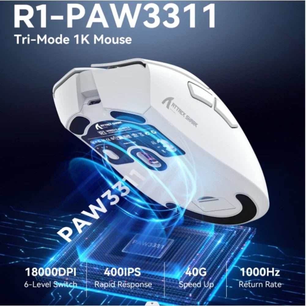Wireless Gaming Mouse Tri-mode Macro - KeysCaps