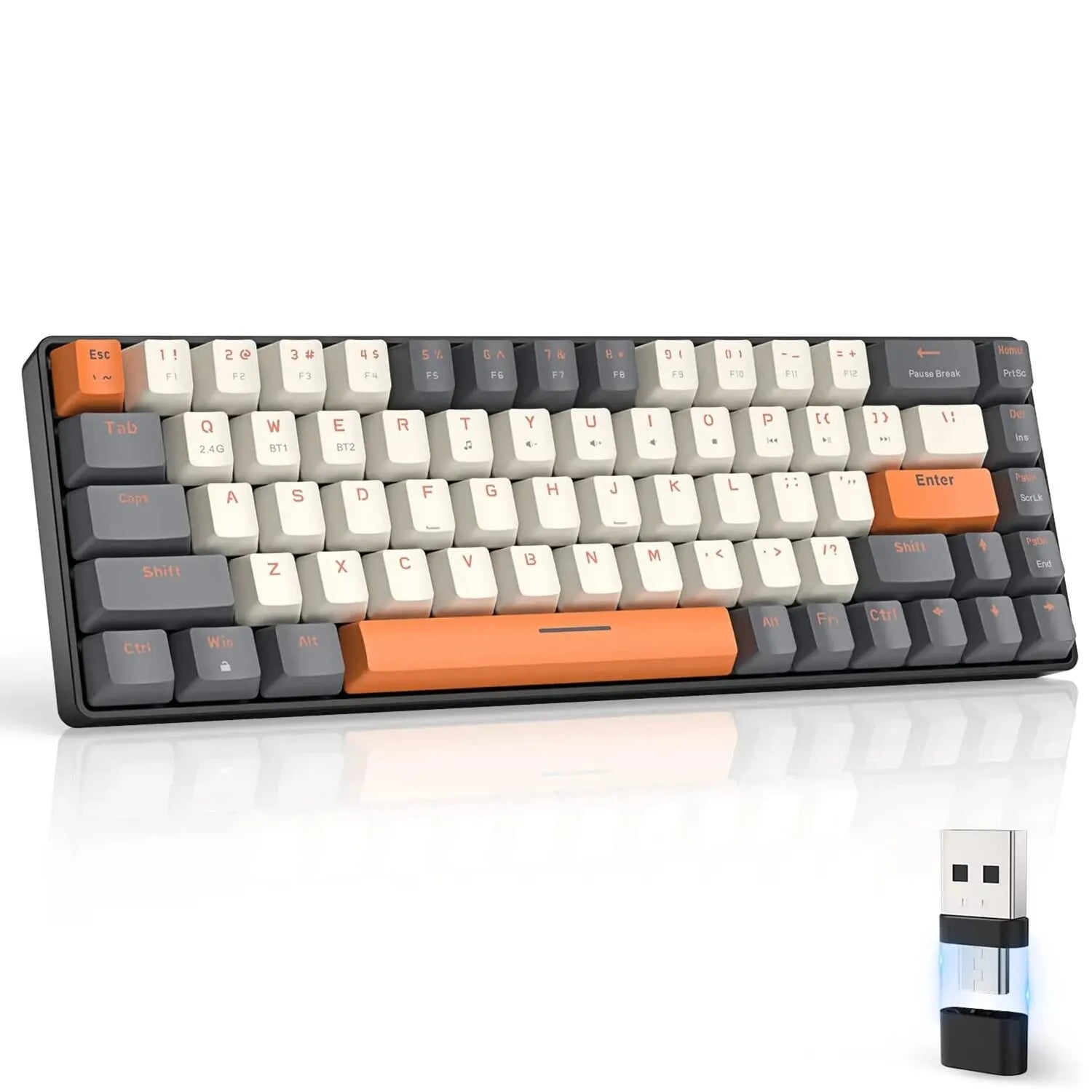Wireless Mechanical Keyboard Bluetooth Dual Mode Hot-Swappable Mini - KeysCaps