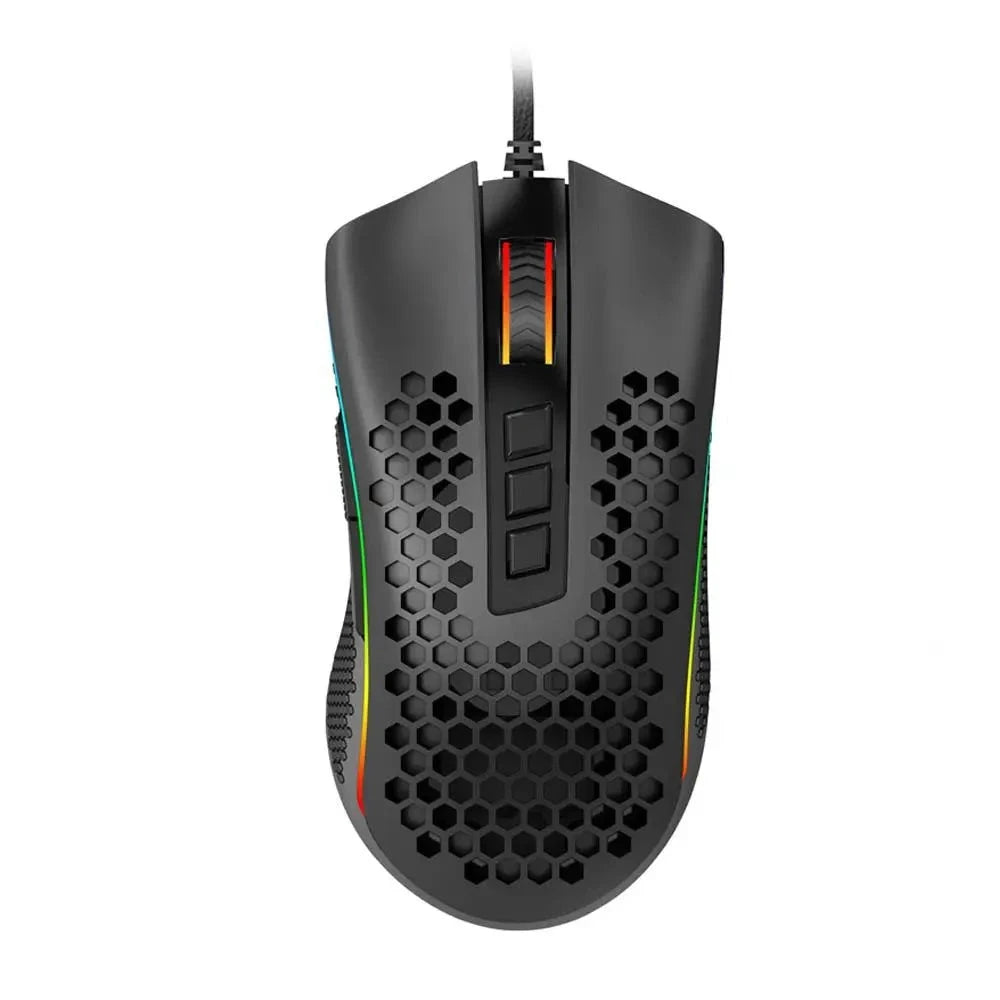 Storm USB Wired RGB Gaming Ultralight Honeycomb Mouse 12400 DPI - KeysCaps