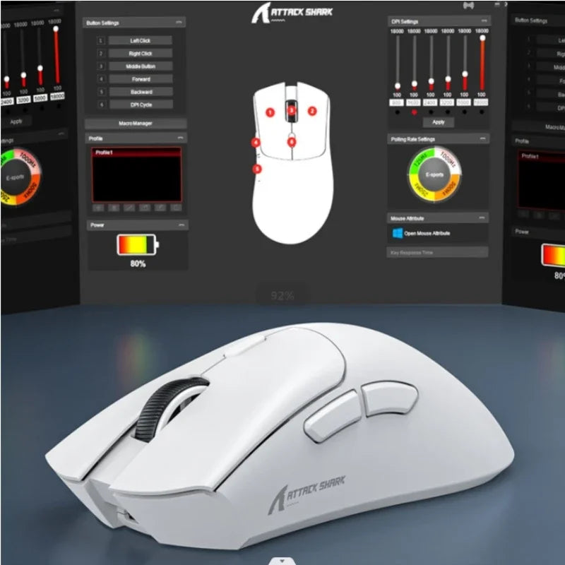 Wireless Gaming Mouse Tri-mode Macro - KeysCaps
