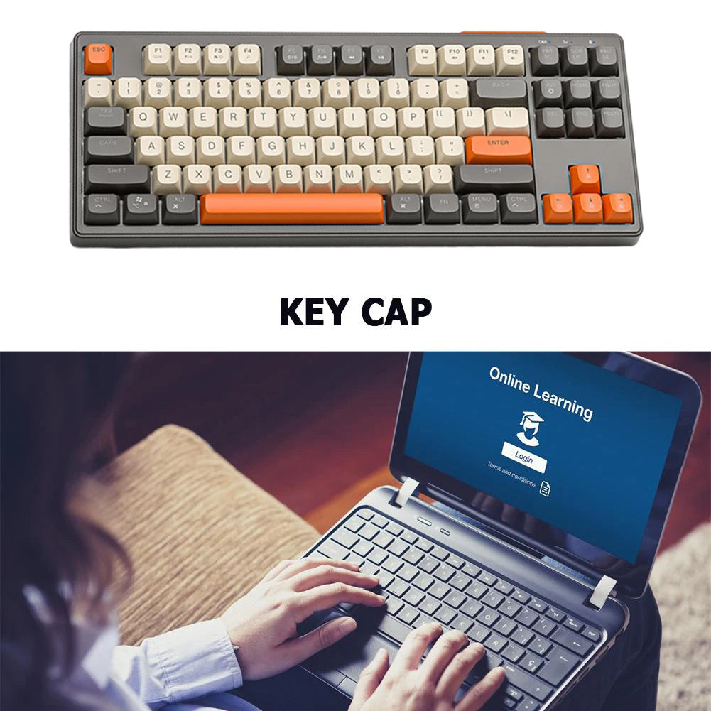 Wireless Mechanical Keyboard 2.4G Bluetooth Hot-Swappable RGB Backlit - KeysCaps