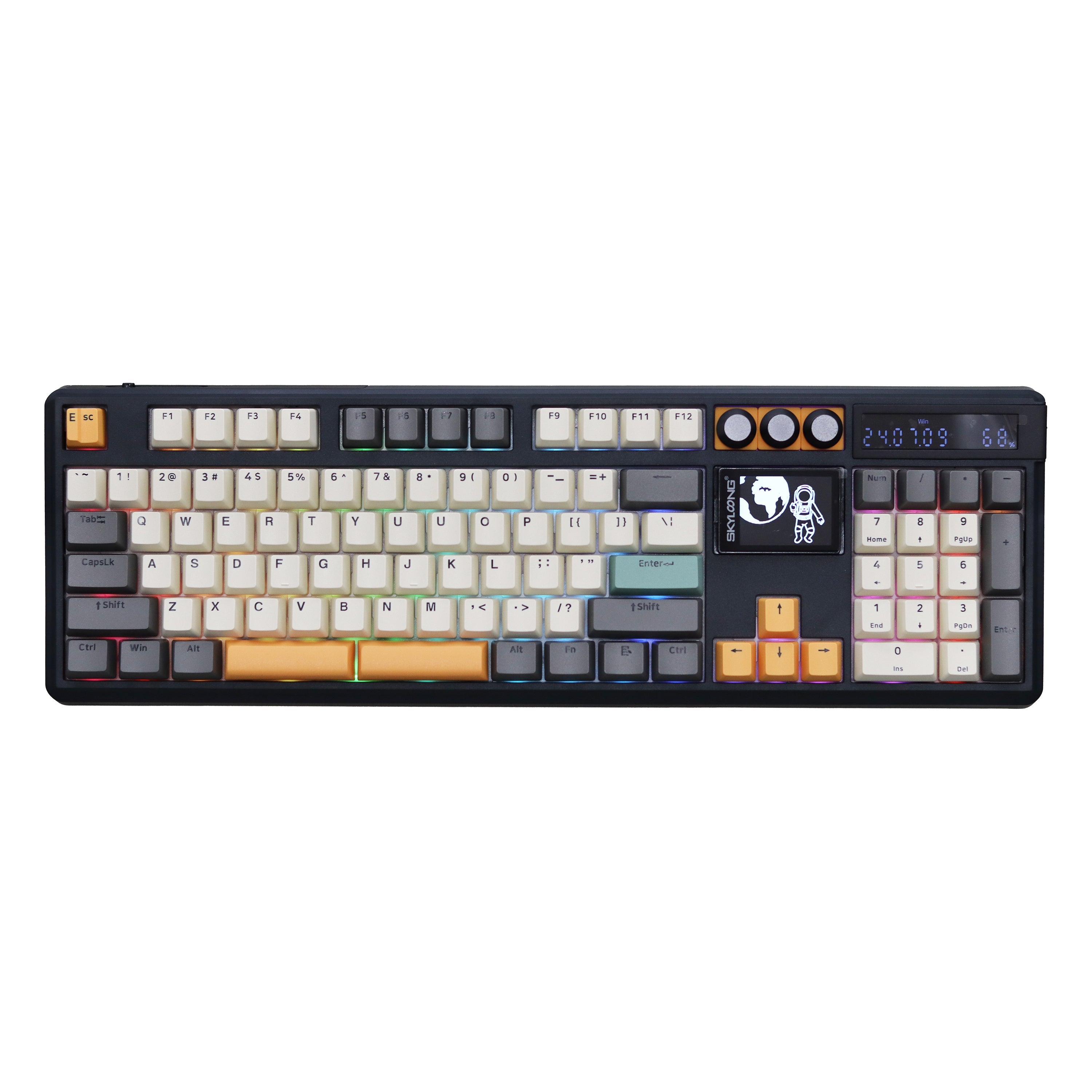Wireless Mechanical Keyboard Hot-Swappable Side-Engraved  | KeysCaps